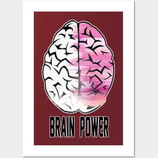 brain is power Posters and Art